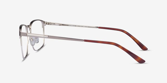 Oswald Gunmetal MetalEyeglass Frames from EyeBuyDirect, Side View