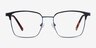 Demy Navy & Black MetalEyeglass Frames from EyeBuyDirect, Front View