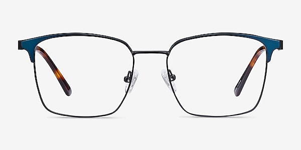 Demy Black & Navy Metal Eyeglass Frames