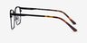 Demy Black & Navy MetalEyeglass Frames from EyeBuyDirect, Side View