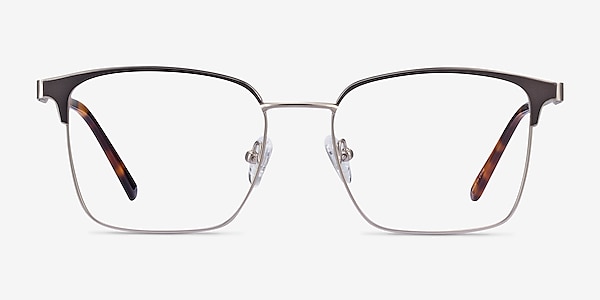 Demy Silver & Black Metal Eyeglass Frames