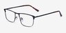 Harrison Black MetalEyeglass Frames from EyeBuyDirect, Angle View