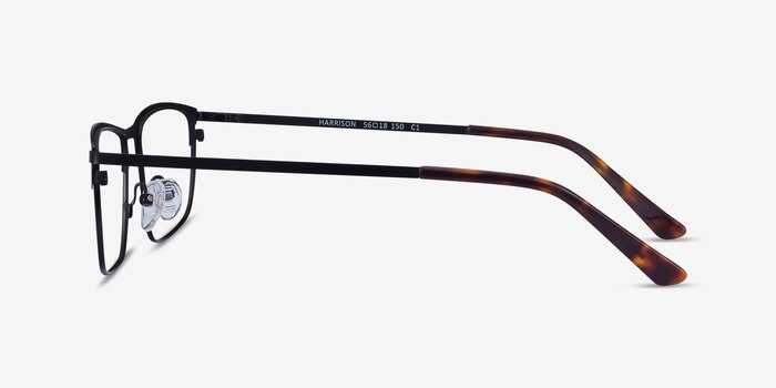 Harrison Noir Métal Montures de lunettes de vue d'EyeBuyDirect