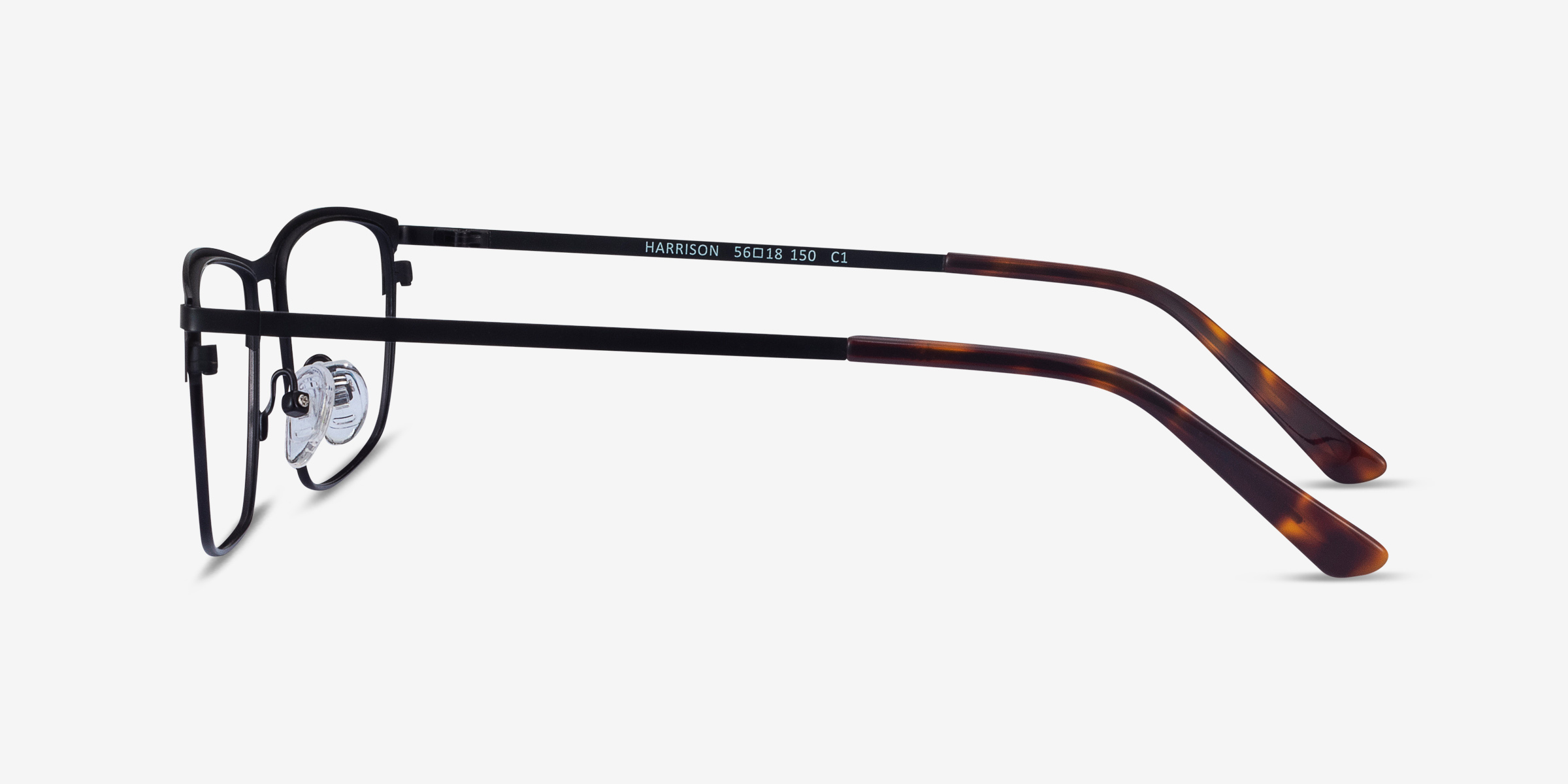 Harrison Rectangle Black Glasses for Men | Eyebuydirect Canada