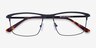 Harrison Black MetalEyeglass Frames from EyeBuyDirect, Closed View