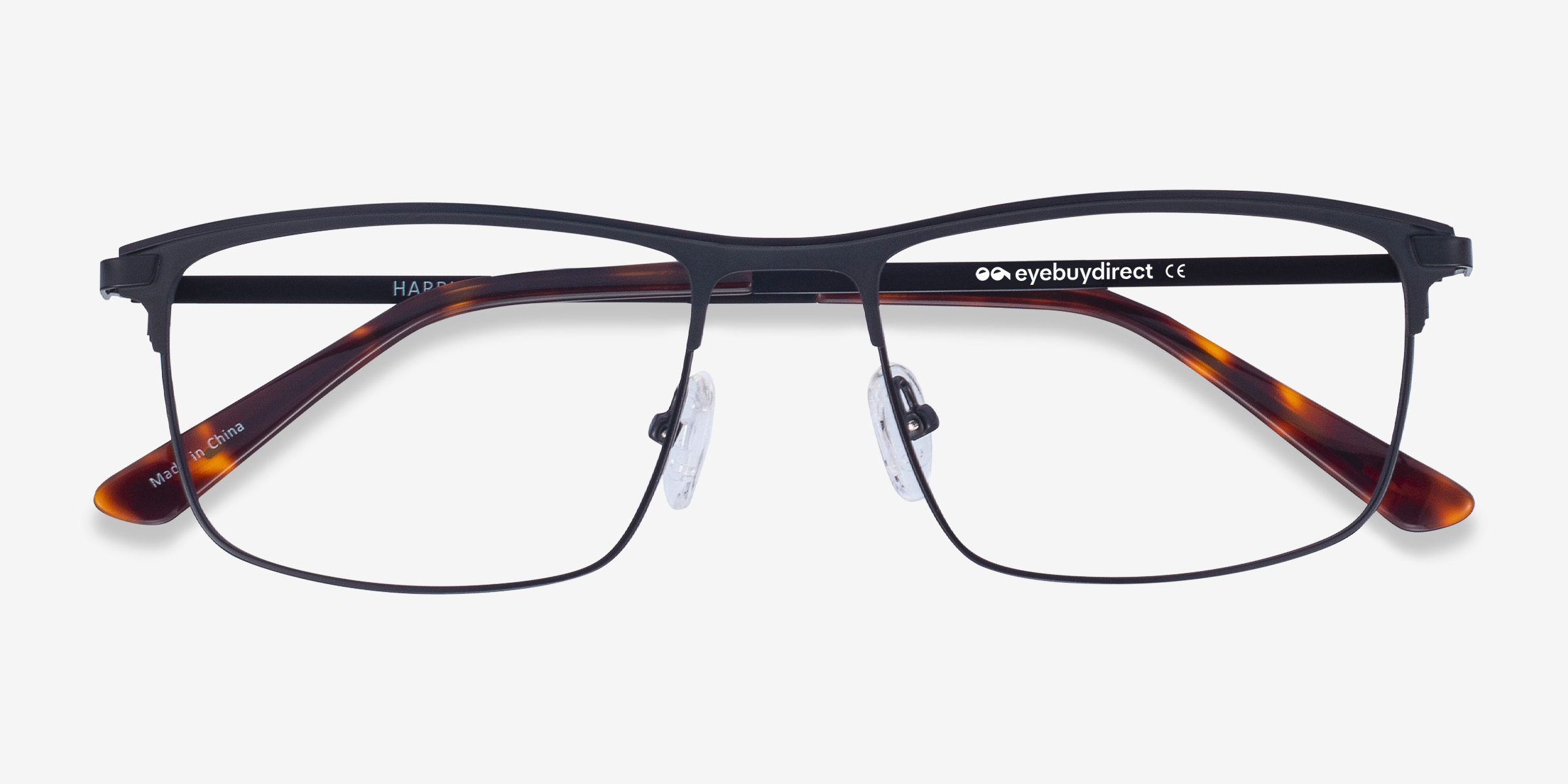 Harrison Rectangle Black Glasses for Men | Eyebuydirect Canada