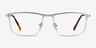 Harrison Silver MetalEyeglass Frames from EyeBuyDirect, Front View