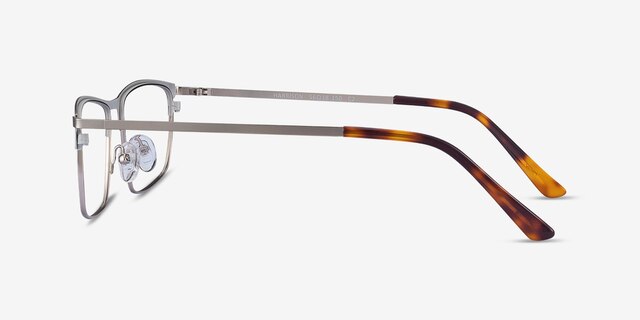 Harrison Silver MetalEyeglass Frames from EyeBuyDirect, Side View