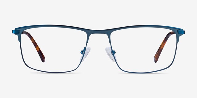 Harrison Navy MetalEyeglass Frames from EyeBuyDirect, Front View