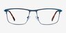 Harrison Navy MetalEyeglass Frames from EyeBuyDirect, Front View