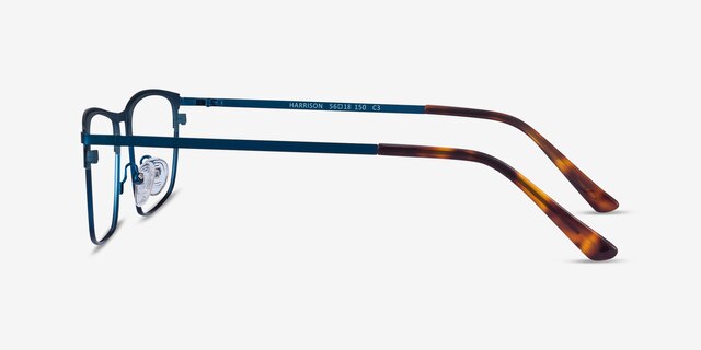 Harrison Navy MetalEyeglass Frames from EyeBuyDirect, Side View