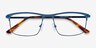 Harrison Navy MetalEyeglass Frames from EyeBuyDirect, Closed View