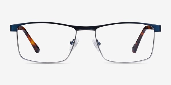 Julian Blue Metal Eyeglass Frames