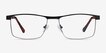 Julian Black MetalEyeglass Frames from EyeBuyDirect, Front View