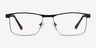 Julian Black MetalEyeglass Frames from EyeBuyDirect, Front View