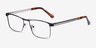 Julian Black MetalEyeglass Frames from EyeBuyDirect, Angle View