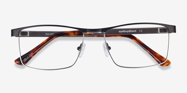 Julian Black MetalEyeglass Frames from EyeBuyDirect, Closed View
