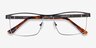 Julian Black MetalEyeglass Frames from EyeBuyDirect, Closed View