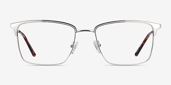 Nathaniel Silver Metal Eyeglass Frames