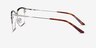 Nathaniel Argenté MétalMontures de lunettes de vue d'EyeBuyDirect, Vue de Côté