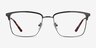 Nathaniel Black MetalEyeglass Frames from EyeBuyDirect, Front View