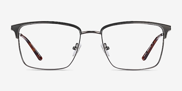 Nathaniel Black Metal Eyeglass Frames