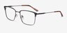 Nathaniel Black MetalEyeglass Frames from EyeBuyDirect, Angle View