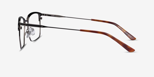 Nathaniel Black MetalEyeglass Frames from EyeBuyDirect, Side View