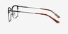 Nathaniel Black MetalEyeglass Frames from EyeBuyDirect, Side View