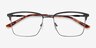 Nathaniel Black MetalEyeglass Frames from EyeBuyDirect, Closed View