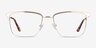 Nathaniel Gold MetalEyeglass Frames from EyeBuyDirect, Front View