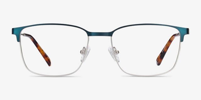 Leopold Navy MetalEyeglass Frames from EyeBuyDirect, Front View