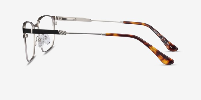 Leopold Black Metal Eyeglass Frames from EyeBuyDirect