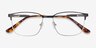 Leopold Black MetalEyeglass Frames from EyeBuyDirect, Closed View