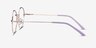 Arbus Purple & Gold MetalEyeglass Frames from EyeBuyDirect, Side View