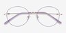 Arbus Purple & Gold MetalEyeglass Frames from EyeBuyDirect, Closed View