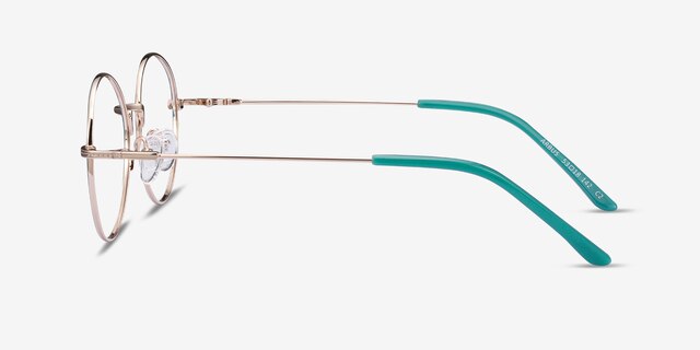 Arbus Green & Gold MetalEyeglass Frames from EyeBuyDirect, Side View