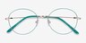 Arbus Green & Gold MetalEyeglass Frames from EyeBuyDirect, Closed View