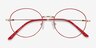 Arbus Red & Gold MétalMontures de lunettes de vue d'EyeBuyDirect, Vue Rapprochée
