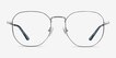 Ethan Navy & Silver MetalEyeglass Frames from EyeBuyDirect, Front View