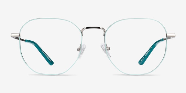 Ethan Mint & Silver Métal Montures de lunettes de vue