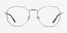 Ethan Avocado & Gold MetalEyeglass Frames from EyeBuyDirect, Front View