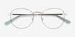 Ethan Avocado & Gold MetalEyeglass Frames from EyeBuyDirect, Closed View