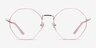 Altar Pink & Gold MetalEyeglass Frames from EyeBuyDirect, Front View