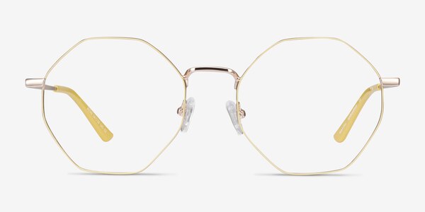 Altar Yellow & Gold Métal Montures de lunettes de vue