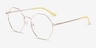 Altar Yellow & Gold MetalEyeglass Frames from EyeBuyDirect, Angle View