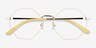 Altar Yellow & Gold MetalEyeglass Frames from EyeBuyDirect, Closed View