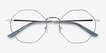 Altar Navy & Gold MetalEyeglass Frames from EyeBuyDirect, Closed View