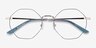 Altar Navy & Gold MetalEyeglass Frames from EyeBuyDirect, Closed View