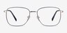 Kusama Navy & Gold MetalEyeglass Frames from EyeBuyDirect, Front View